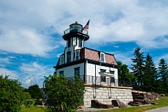 Reassembled Colchester Reef Light at the Shelburne Museum